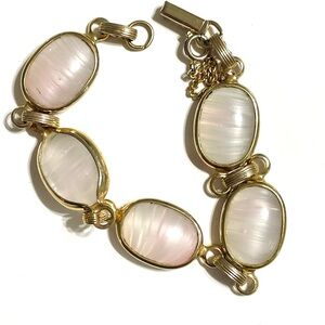 Vintage Sarah Coventry “Pink Shadows” Bracelet